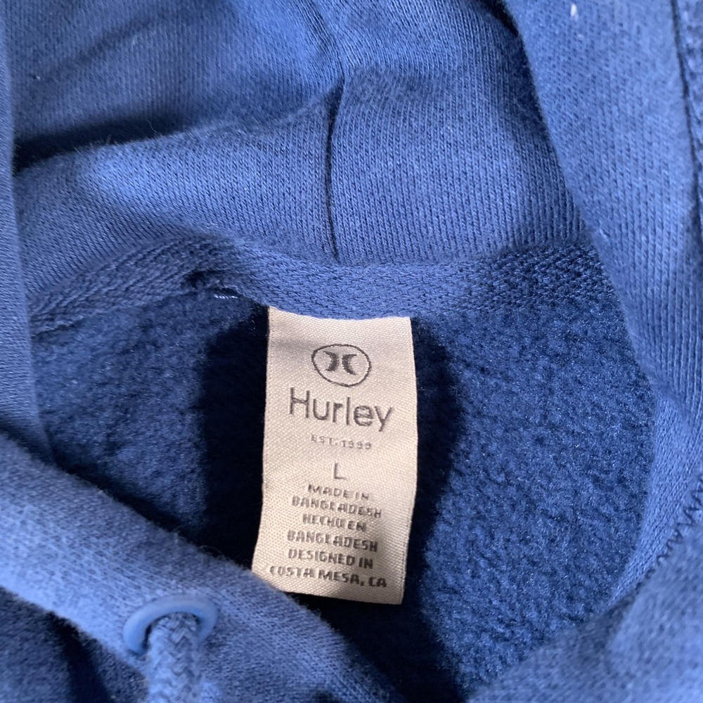 Hurley Hoodie Pullover Sweatshirt Mens‎ Large Fleece 90s Quality Goods Retro Y2K - Picture 5 of 13